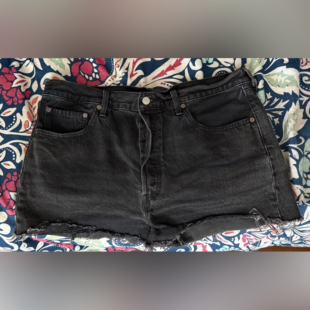 Levi's Black Jean Shorts for Women